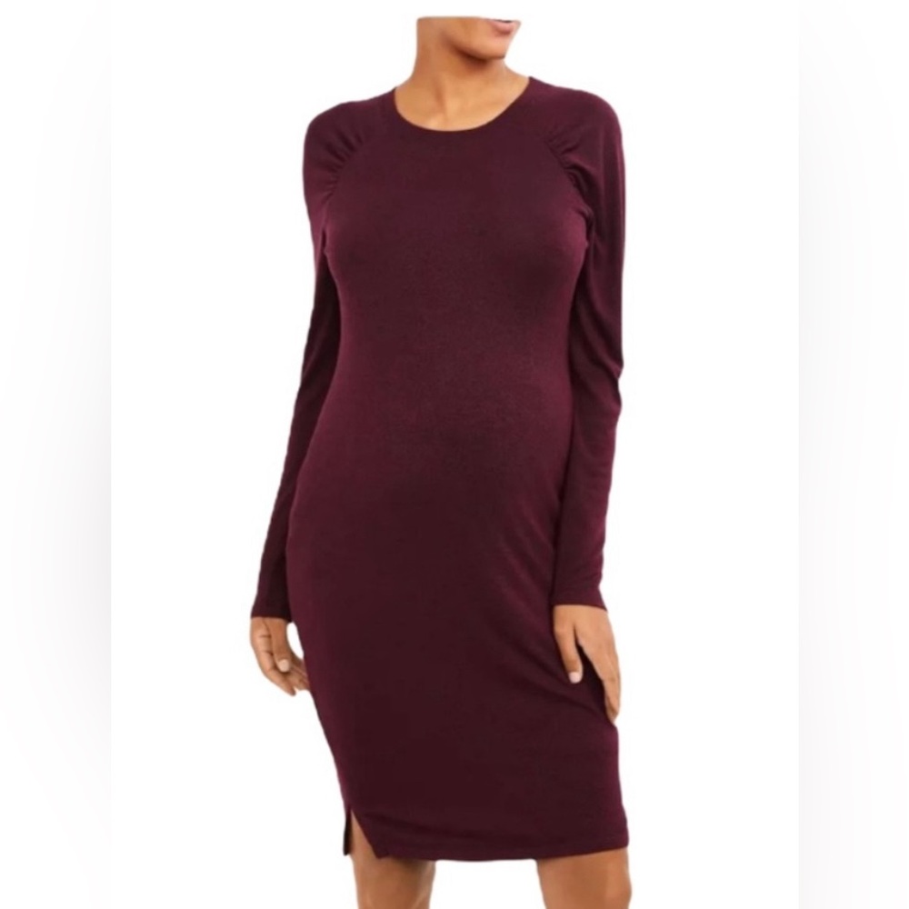 Motherhood Maternity burgundy sweater dress